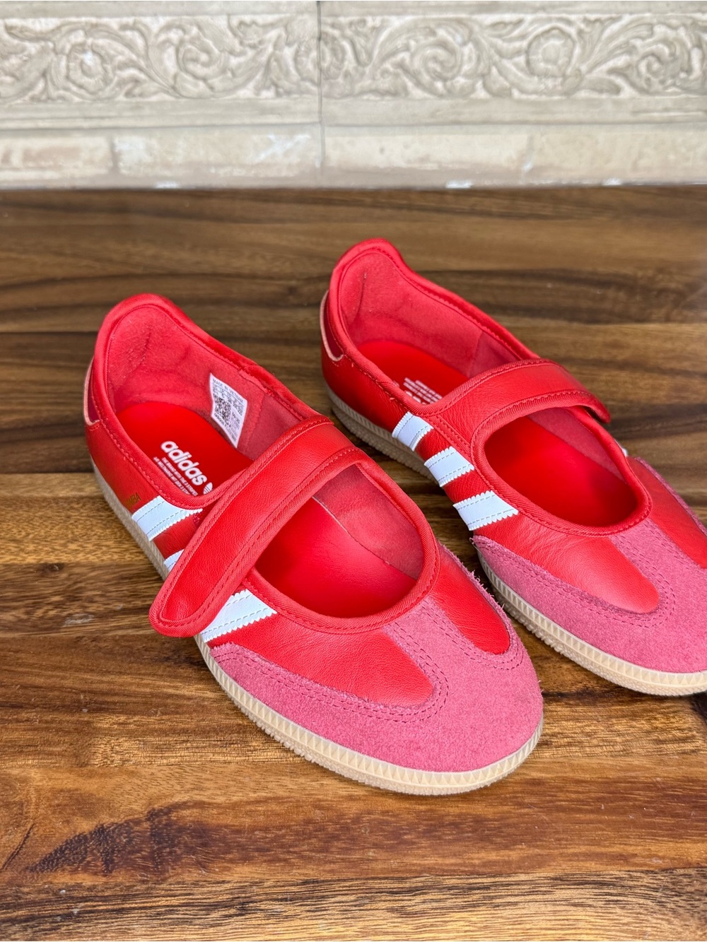 Adidas Red samba Mary Jane sneakers